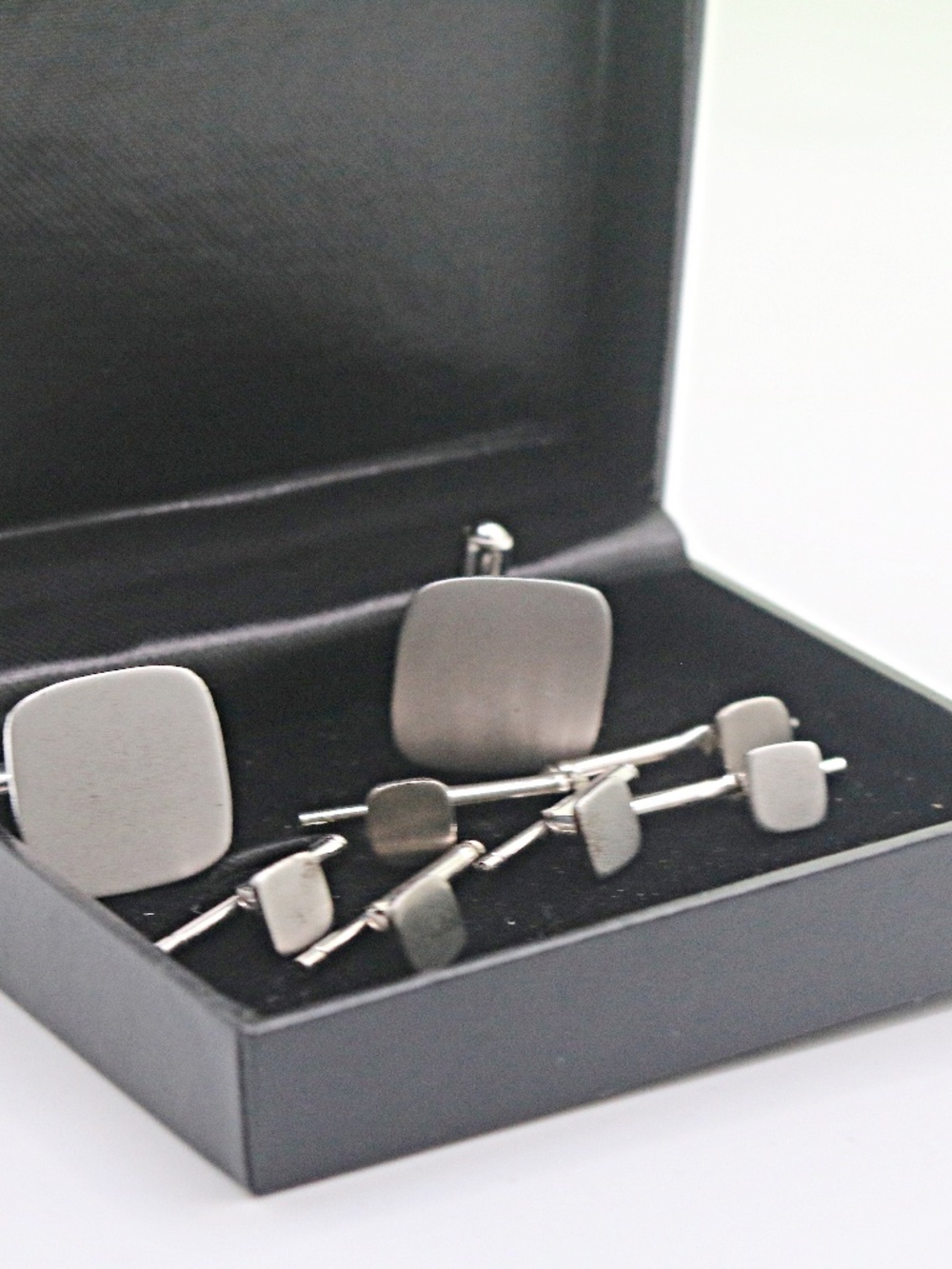 Sterling Silver Cufflinks and 6 Studs